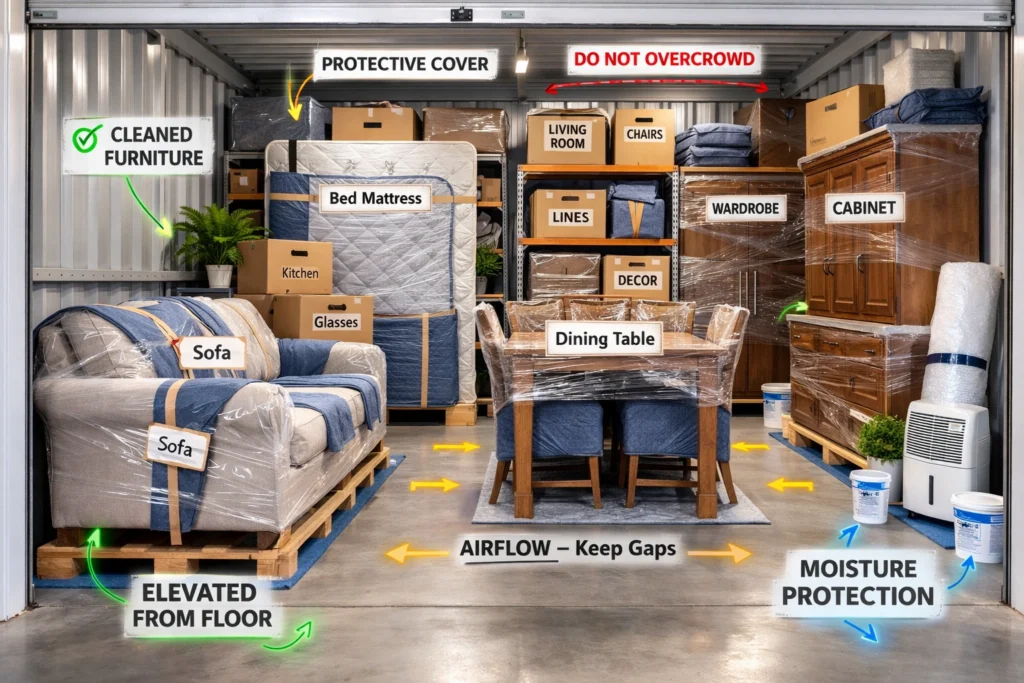 Best Practices for Protecting Furniture in Storage