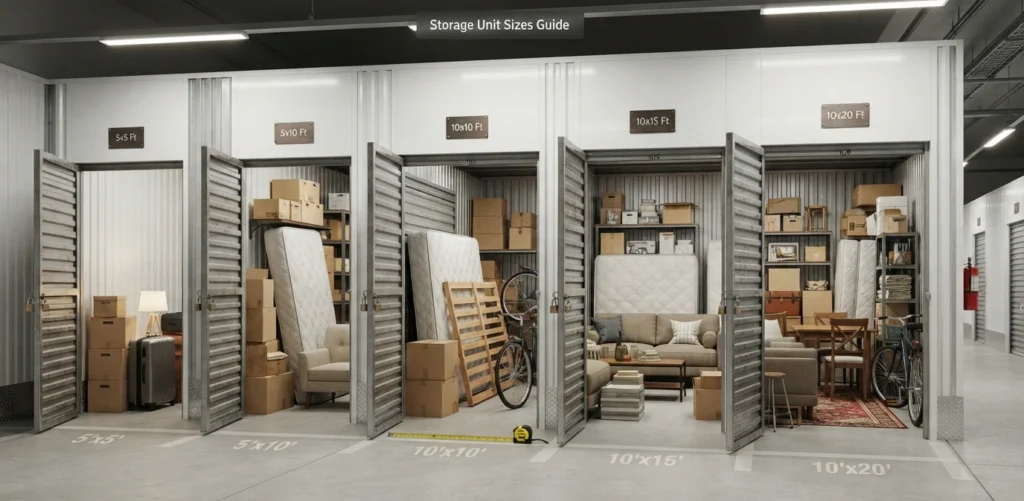 Accurate Storage Unit Sizes Guide