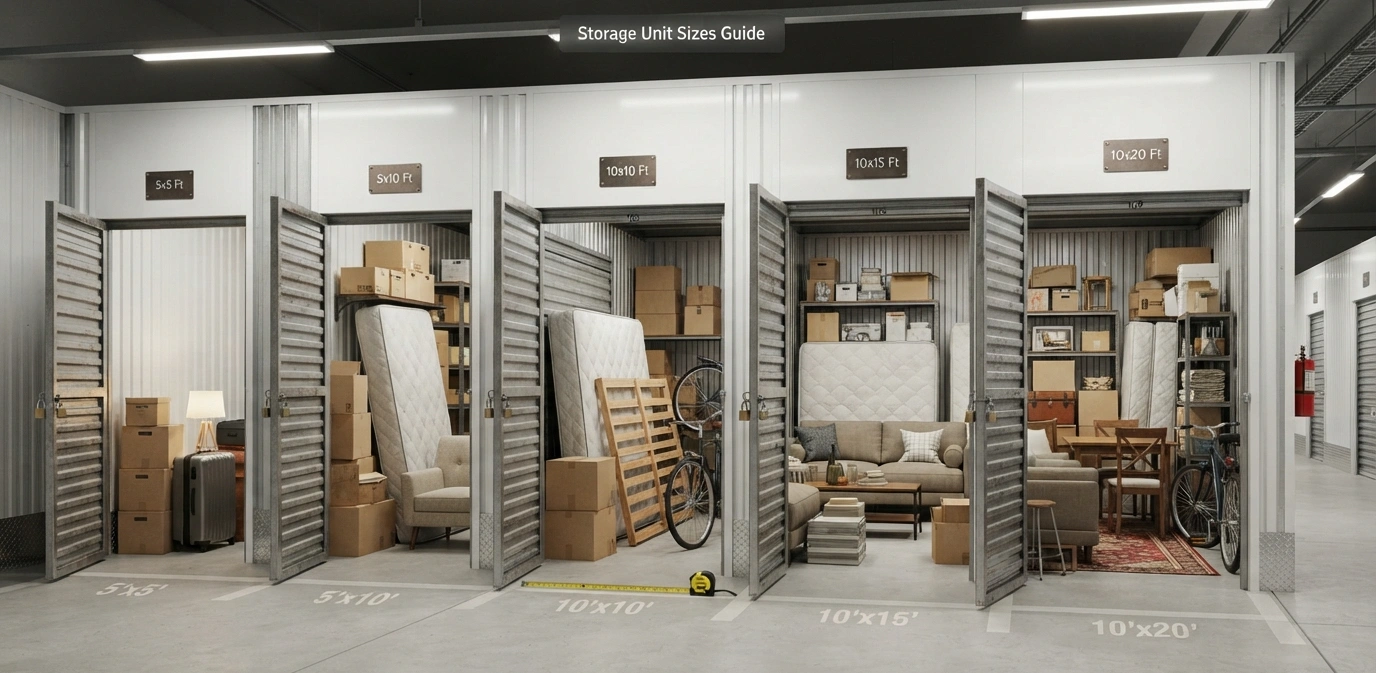 Accurate Storage Unit Sizes Guide