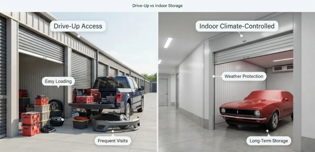 Drive-Up Access vs Indoor Units