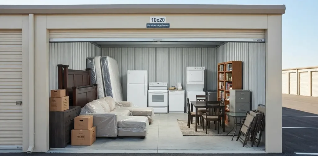 Furniture and Appliances That Fit in a 10x20 Drive Up Storage Unit