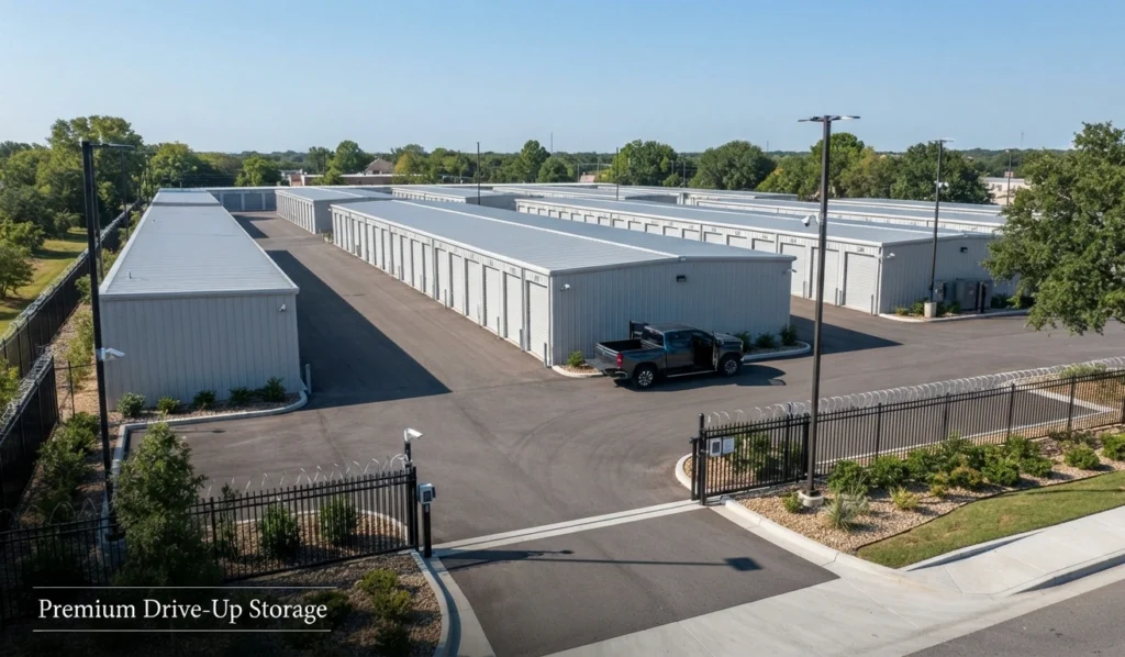Premium Drive-Up Self Storage Facility Today