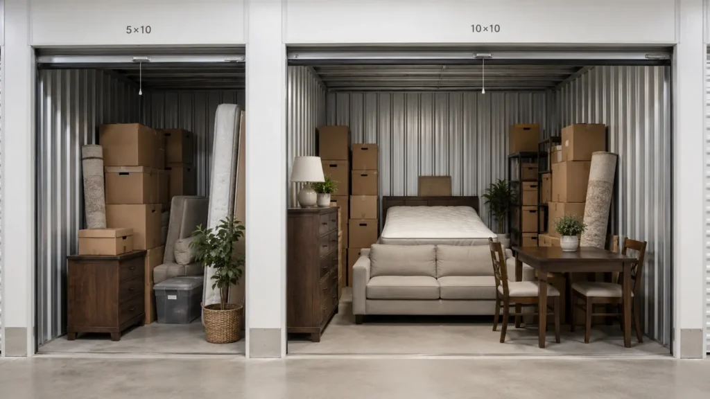 Size Storage Unit for a 1 Bedroom Apartment
