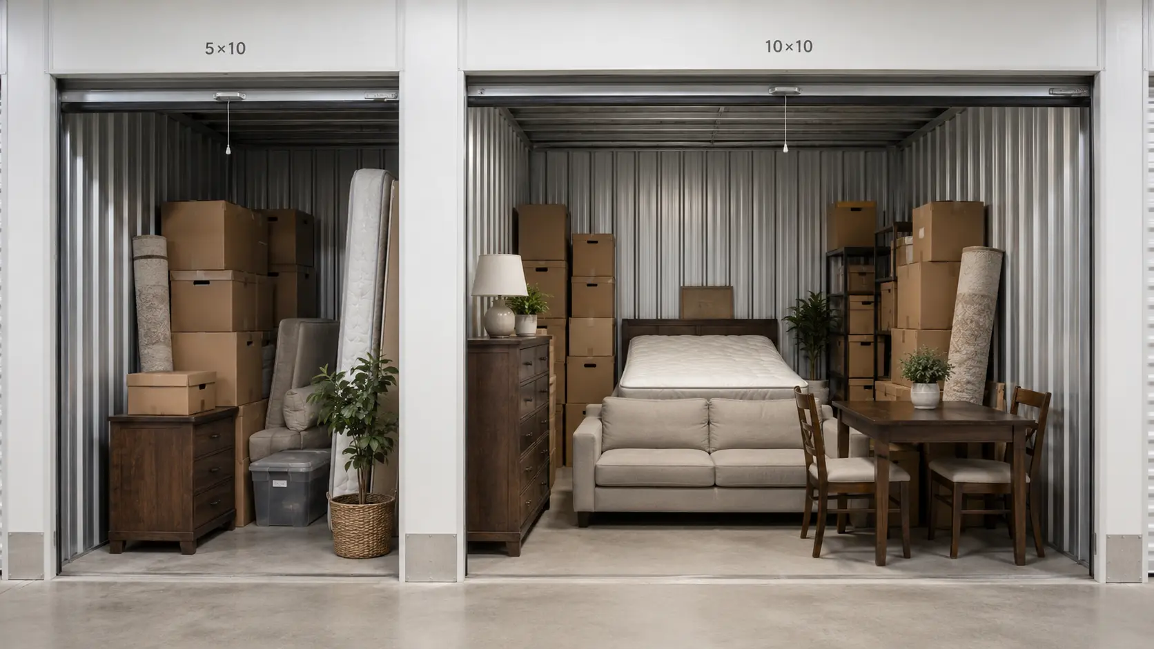 Size Storage Unit for a 1 Bedroom Apartment
