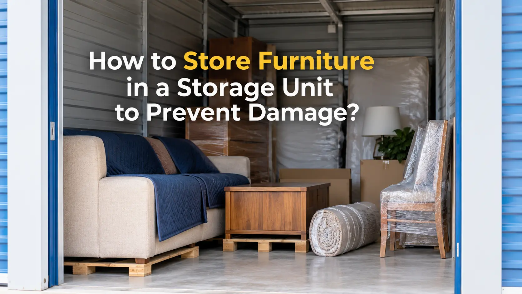 How to Store Furniture in a Storage Unit to Prevent Damage