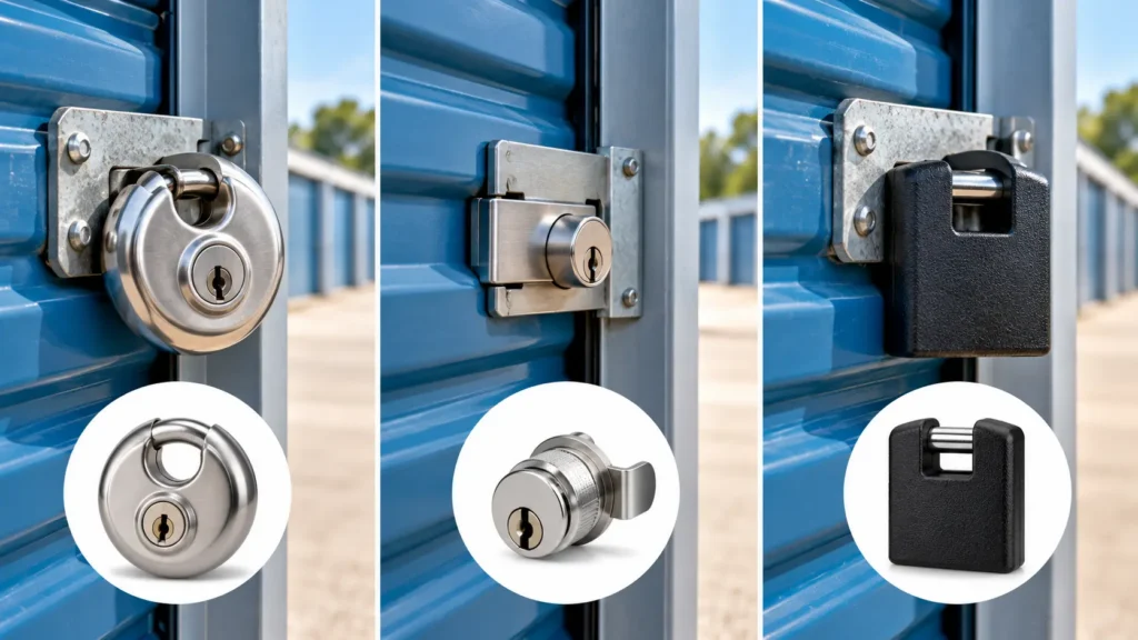 Lock for a Storage Unit That Fits Common Door Systems
