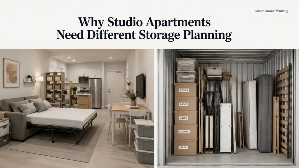 Why Studio Apartments Need Different Storage Planning