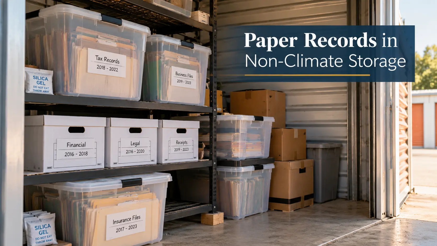 Paper Records Stay Safe in Non Climate Storage Units